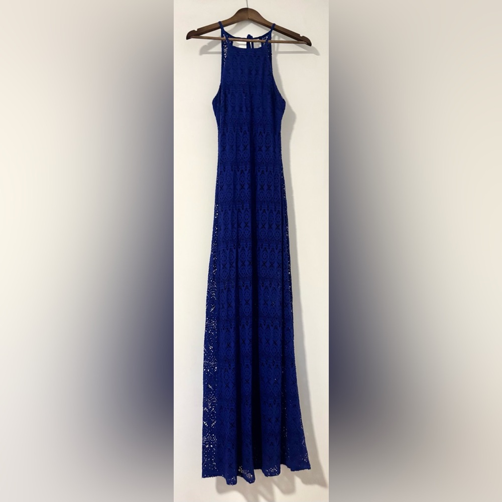 Elegant Blue Lace Skirt